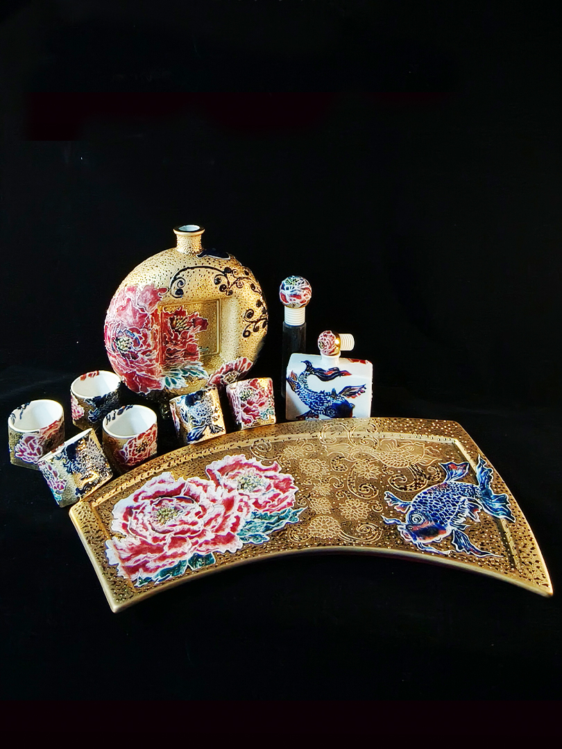 富貴吉祥年年有餘酒器餐盤杯組